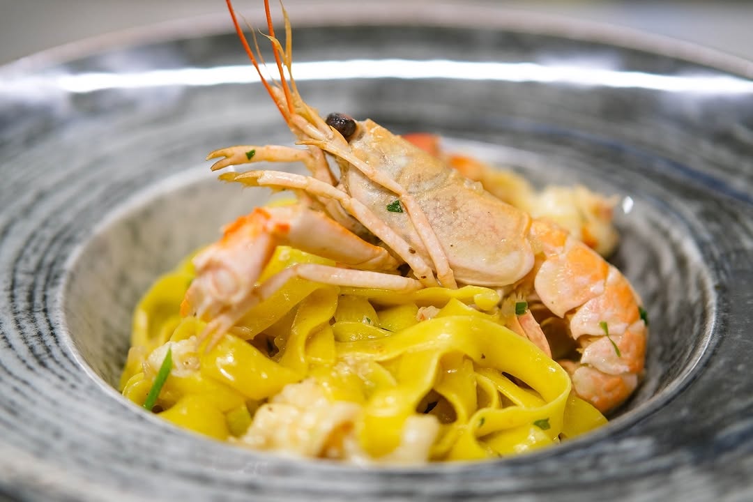 Pasta con scampi